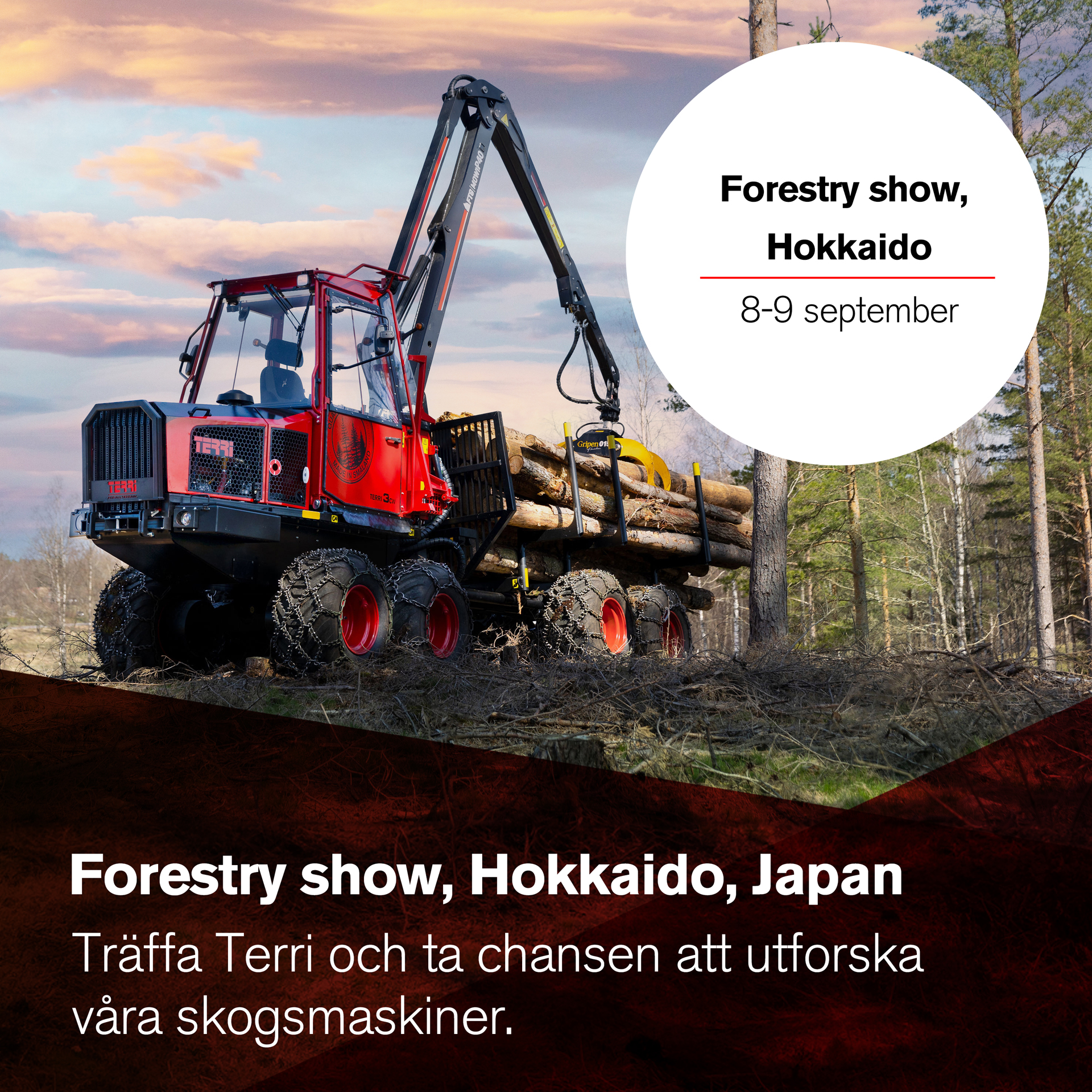 Forestry show, Hokkaido 8-9 september